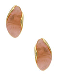 Arete Gota Resina Rosa