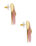 Arete Gota Resina Rosa
