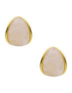 Arete Gotita Resina Blanco