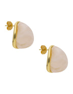 Arete Gotita Resina Blanco