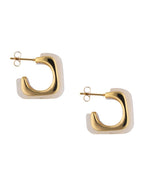 Arete Cubo Resina Blanco