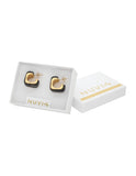 Arete Cubo Resina Negro