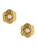 Aretes Flor Perla