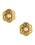 Aretes Flor Perla