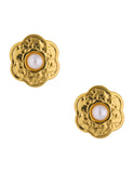 Aretes Flor Perla