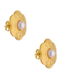 Aretes Flor Perla