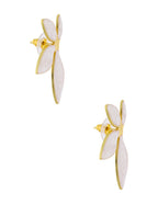 Aretes Petalos Esmalte