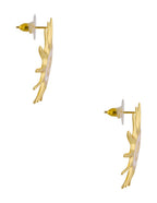 Aretes Sol Esmalte Blanco