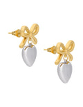 Arete Colgante MoÒo Coquette Corazon Bicolor
