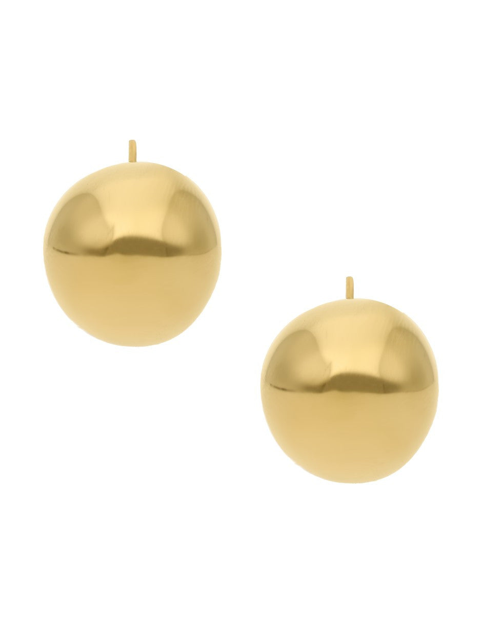 Arete Arracada Chica Dorado Redonda