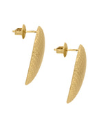 Arete Oval Rayas Mate