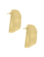 Arete Chapa Redondo Plano Doblado