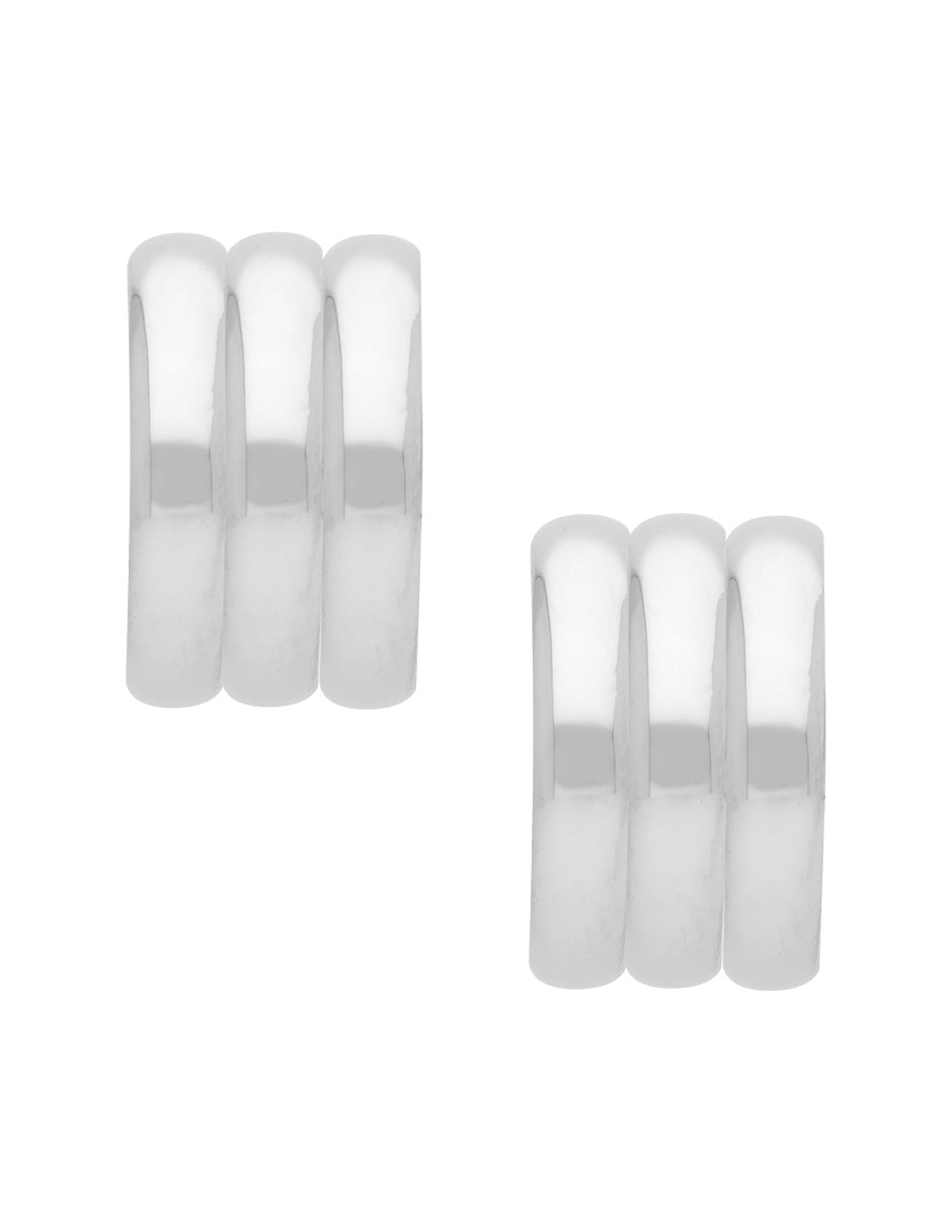 Arete Simulador Plateado