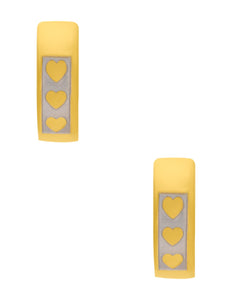 Huggies Acero Inoxidable Corazones Bitono