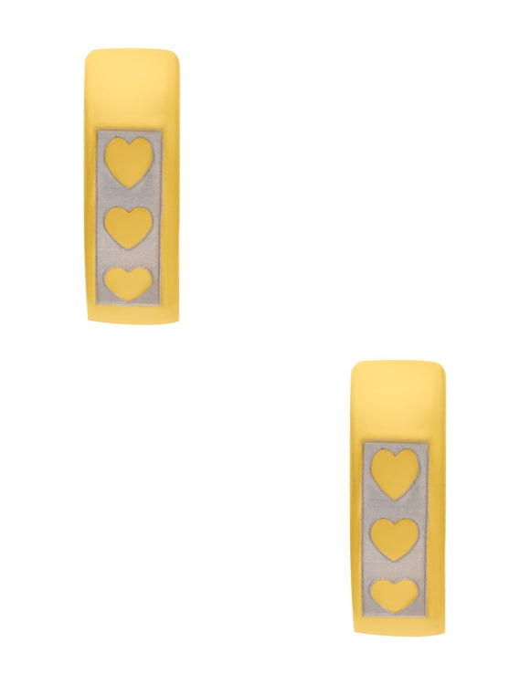 Huggies Acero Inoxidable Corazones Bitono