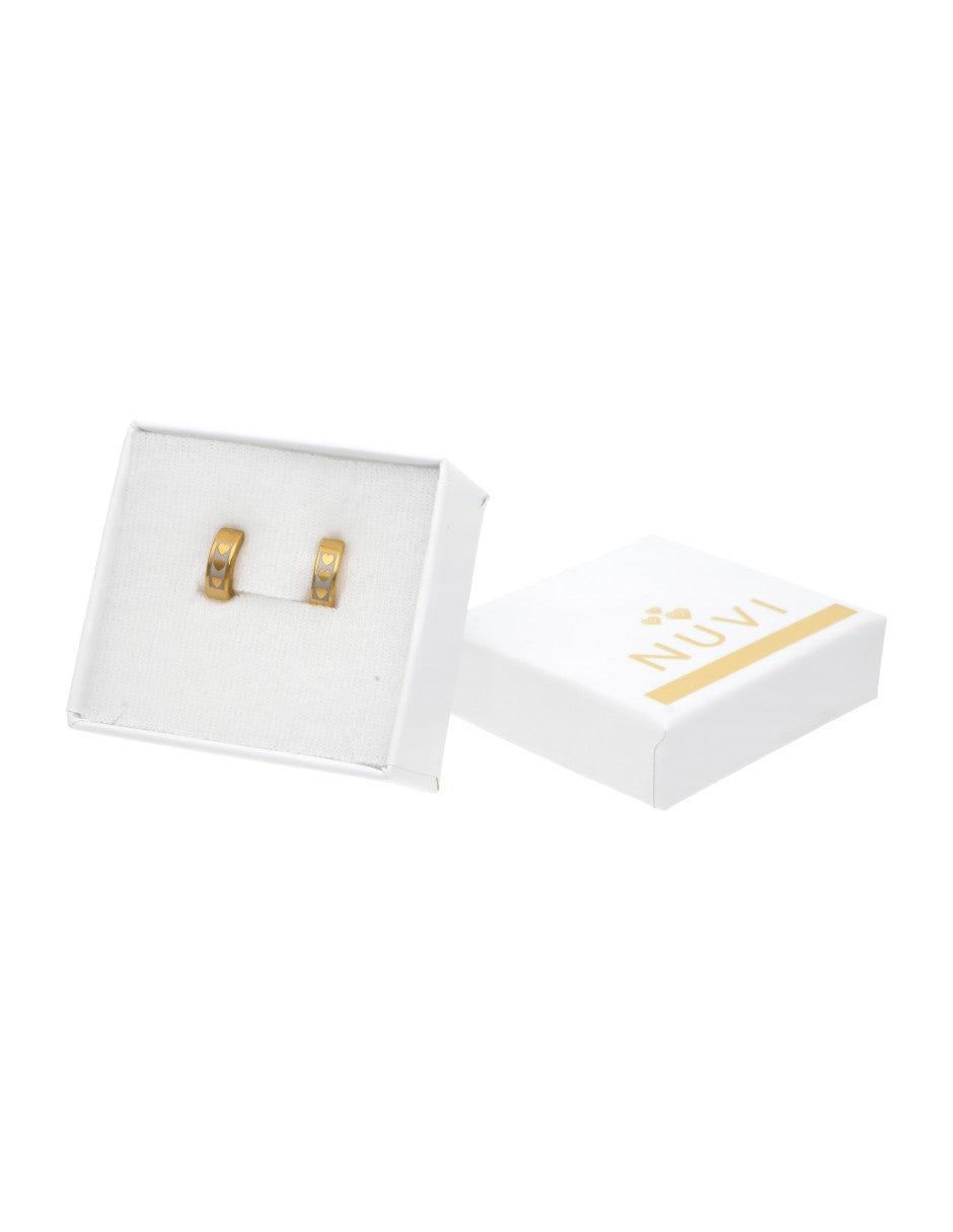 Huggies Acero Inoxidable Corazones Bitono