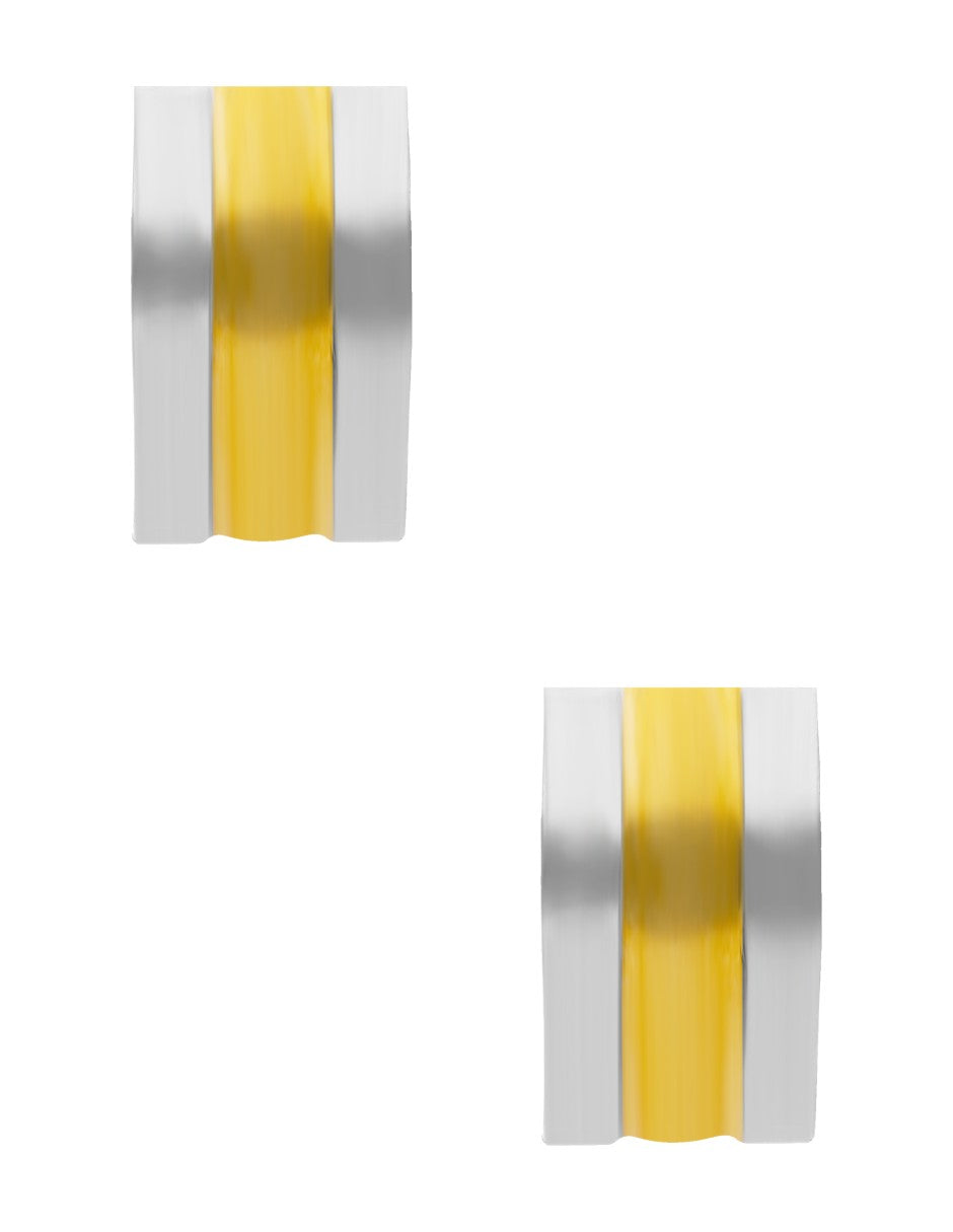 Huggie Bicolor 1 Dorado 2 Plateado