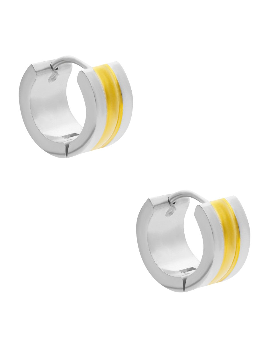 Huggie Bicolor 1 Dorado 2 Plateado