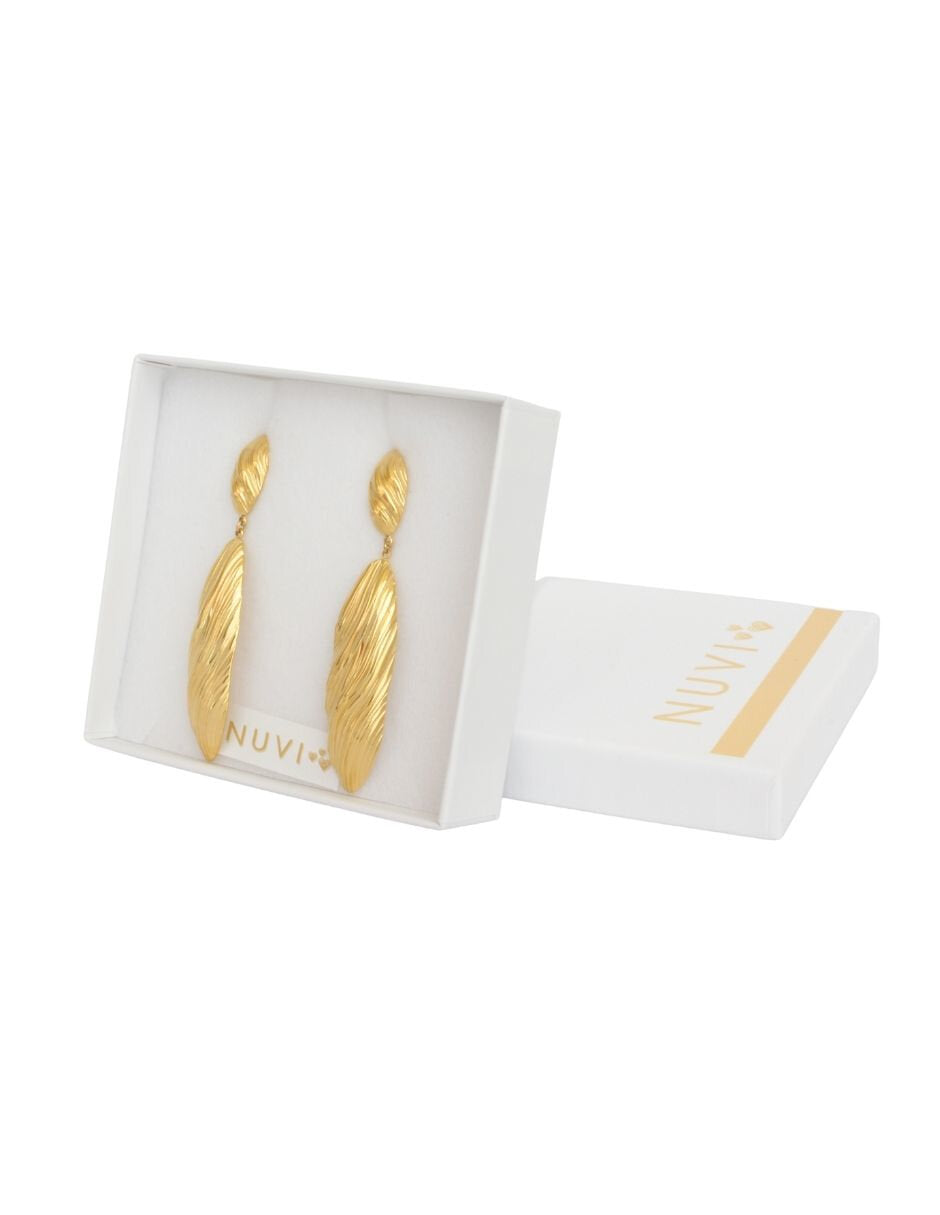 Aretes Gotas Irregulares Largos