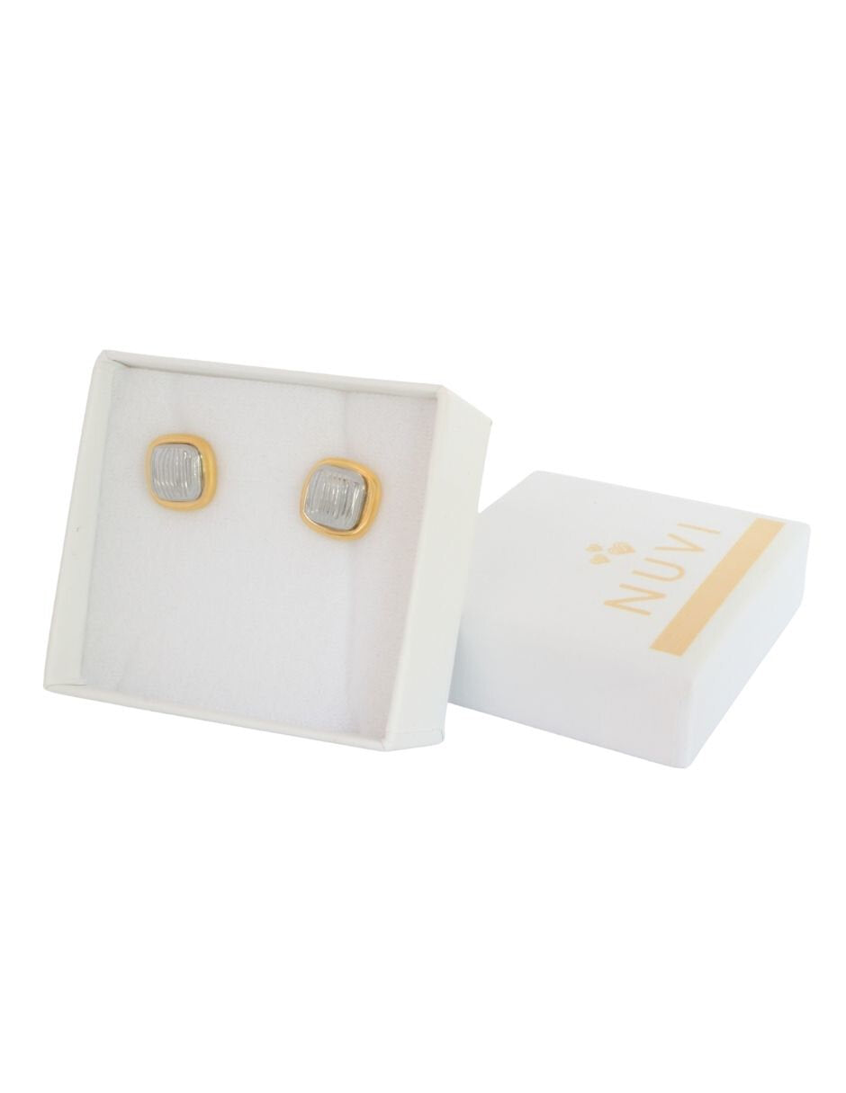 Aretes Cubitos Bicolor