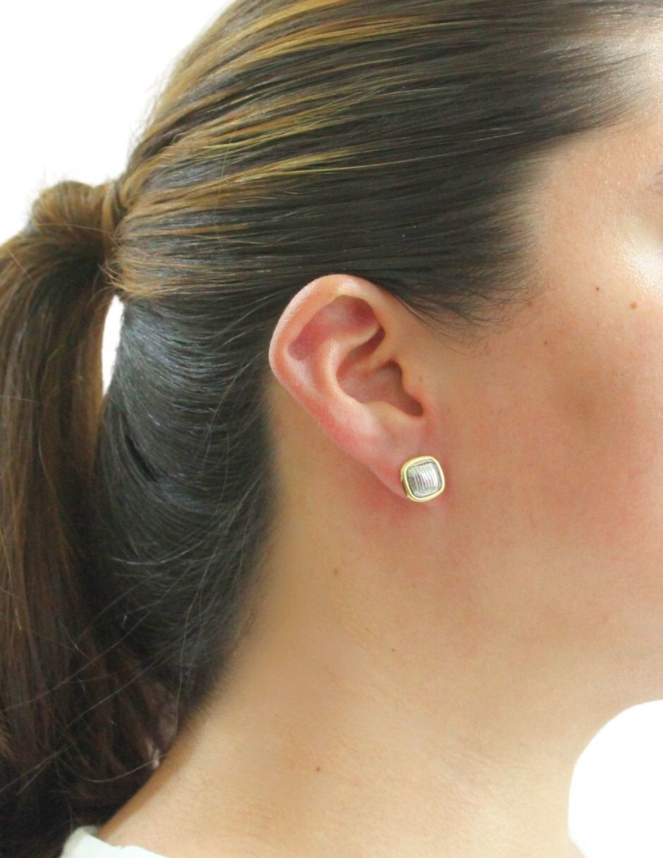 Aretes Cubitos Bicolor