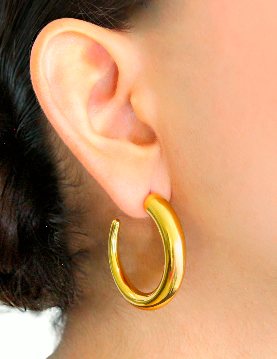 Aretes Medio Ciculo 1 Linea