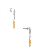 Arete Doble Corazon Espejo