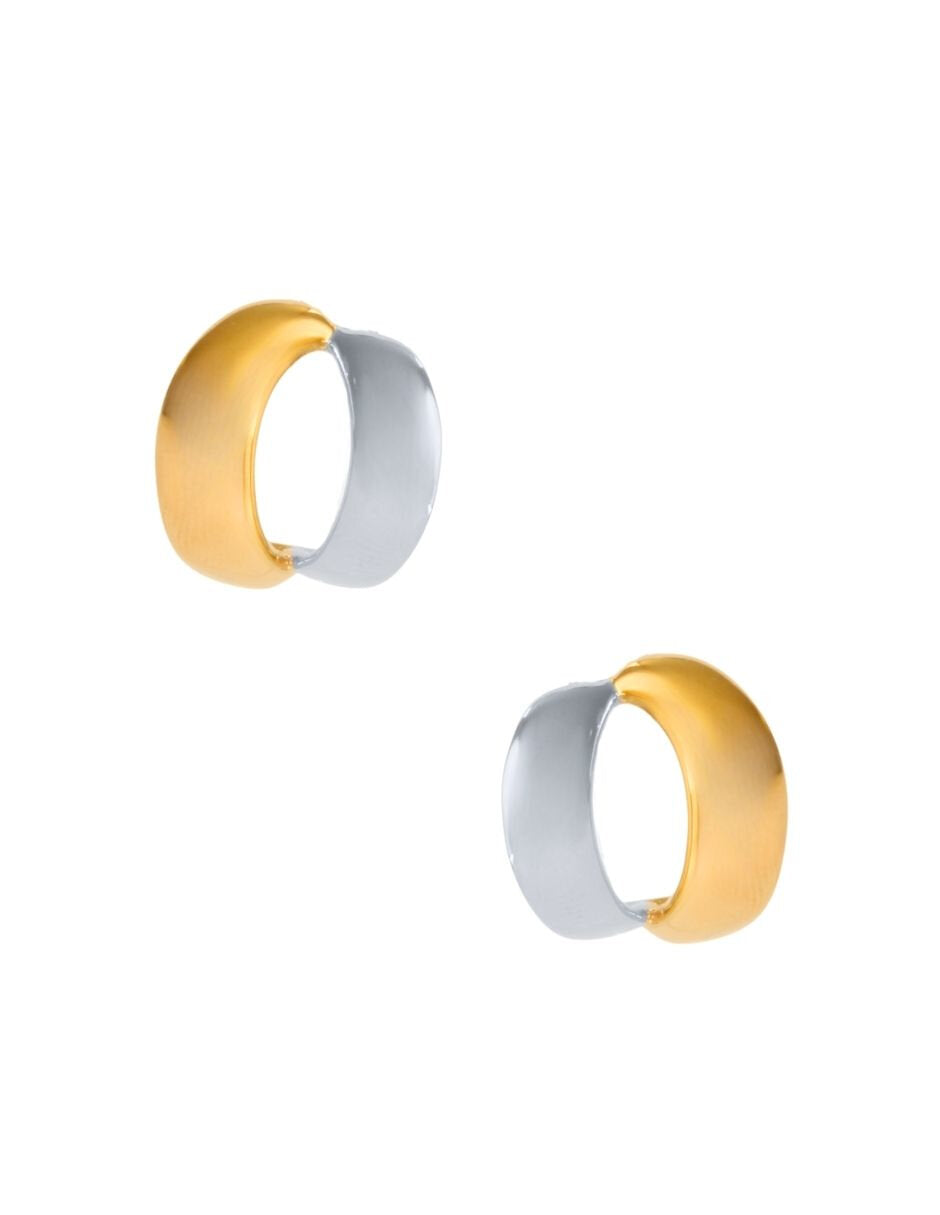 Arete Grande 2 Barras Bicolor