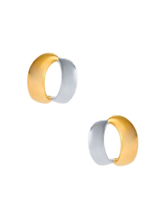 Arete Grande 2 Barras Bicolor