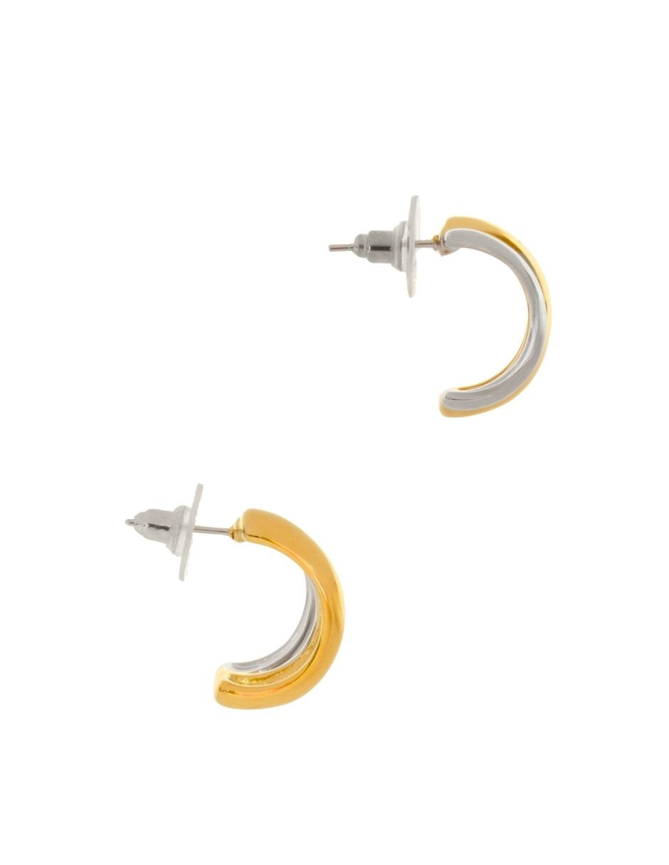 Arete Grande 2 Barras Bicolor