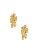 Arete Flor Martillado