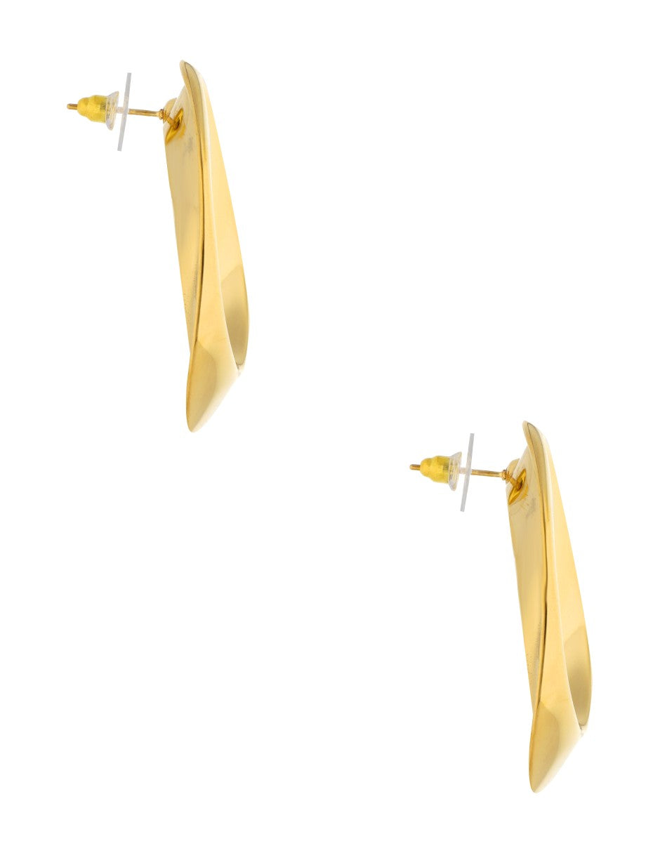 Aretes Oval Dorado