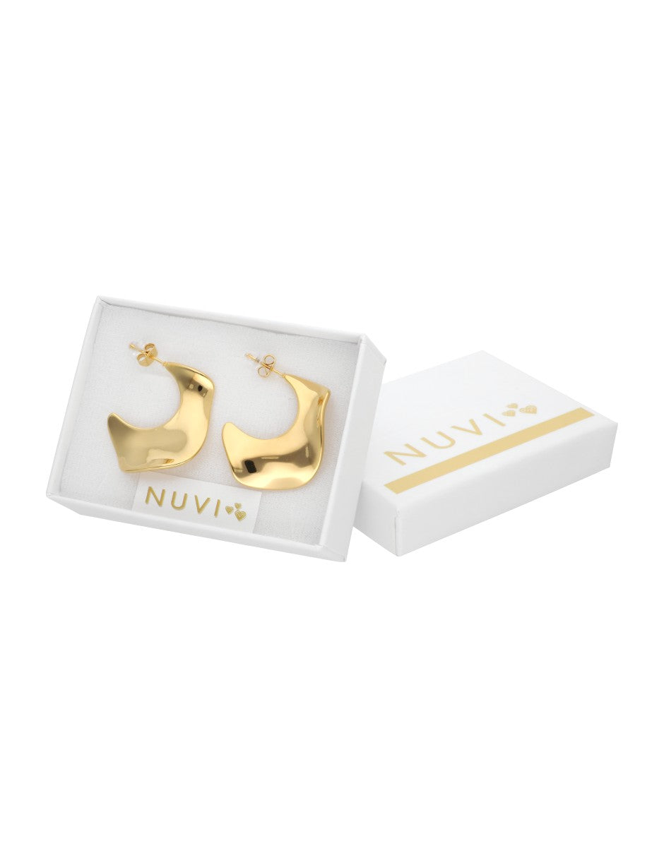 Aretes Tipo C Grande irregular