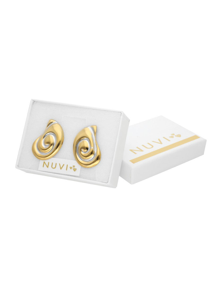 Aretes Oreja Bitono