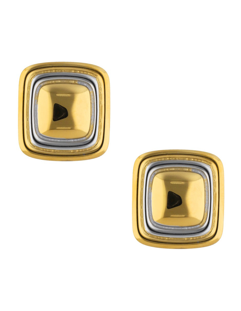 Aretes Cuadro Bitono