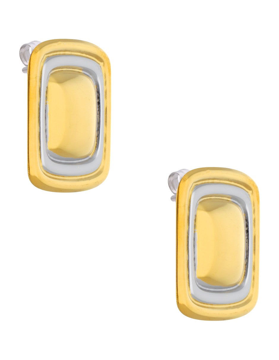Aretes Cuadro Bitono
