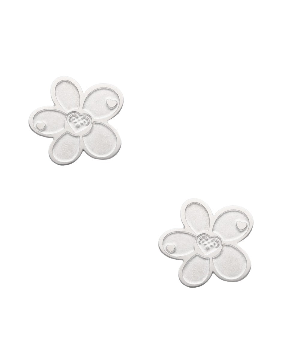 Arete NUVI Flor Plateado