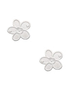 Arete NUVI Flor Plateado