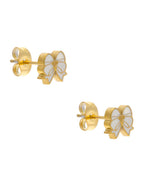 Arete NUVI Moño Esmalte Blanco