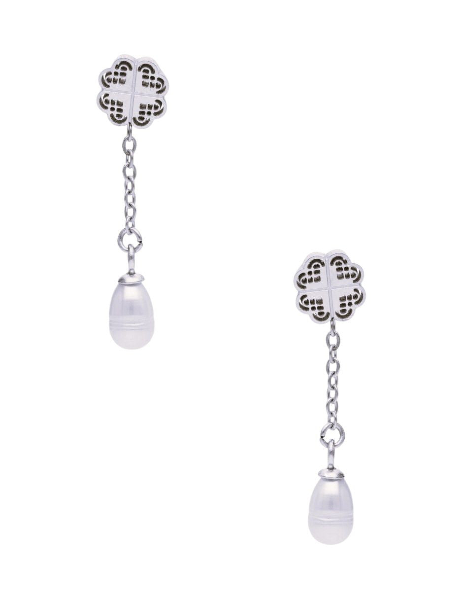 Arete Trebol NUVI con Perla