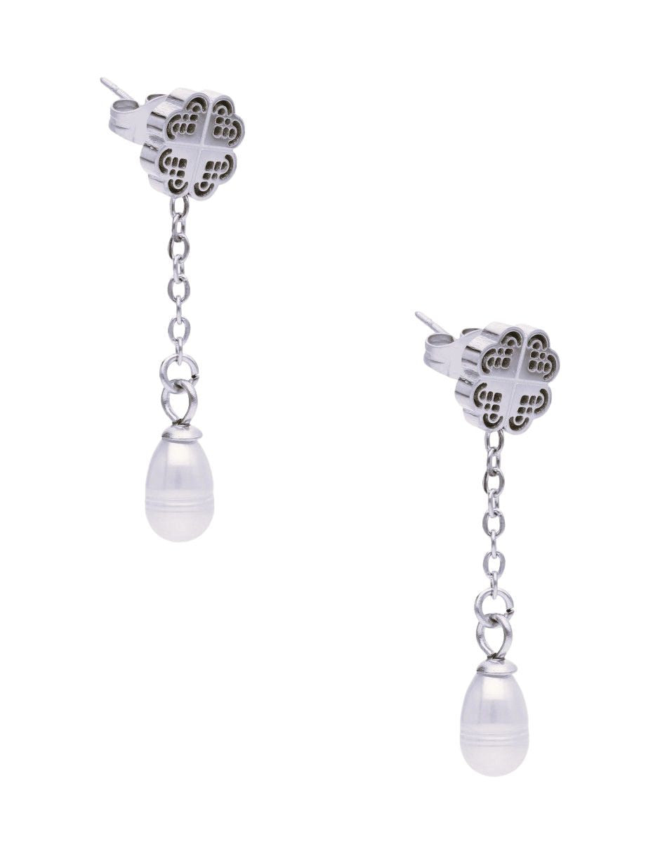 Arete Trebol NUVI con Perla