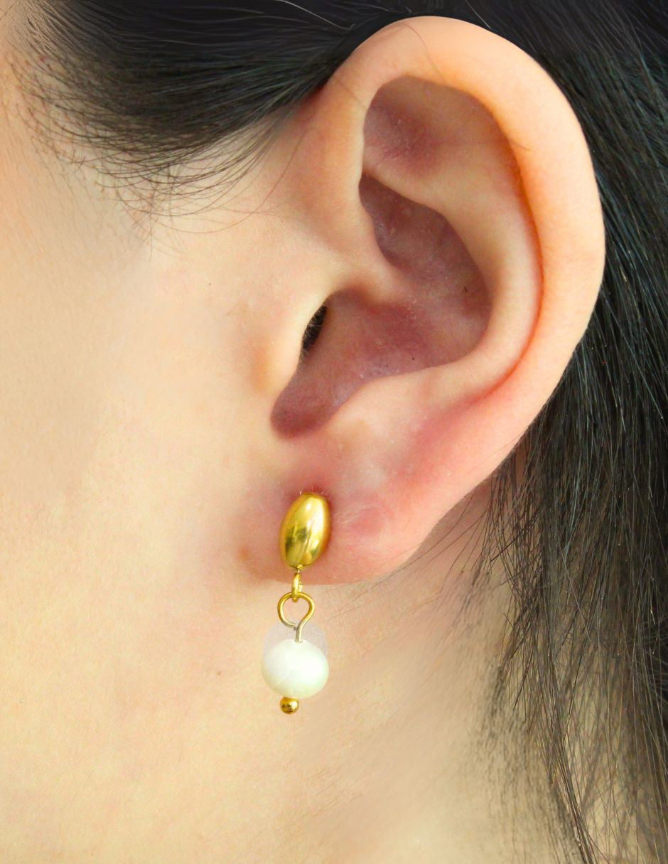 Arete NUVI Oval Perla