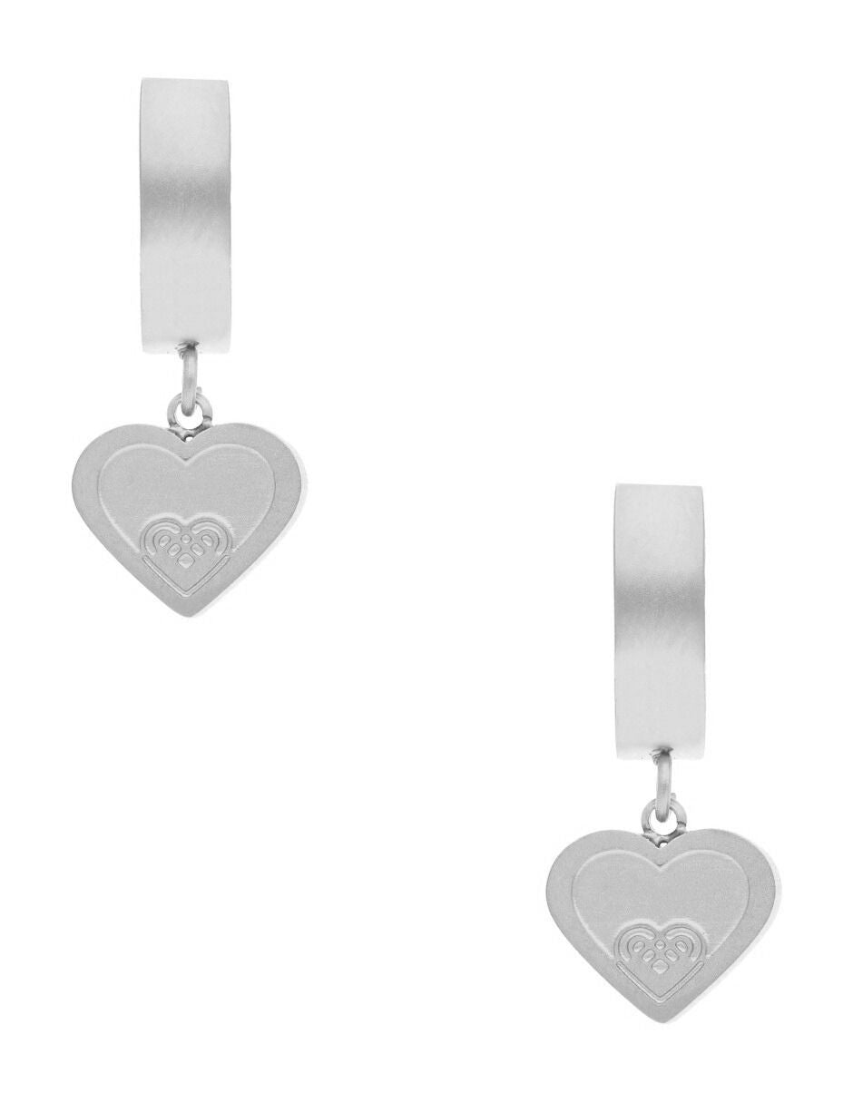 Huggie NUVI Corazon Colgante Plateado