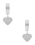 Huggie NUVI Corazon Colgante Plateado