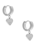 Huggie NUVI Corazon Colgante Plateado