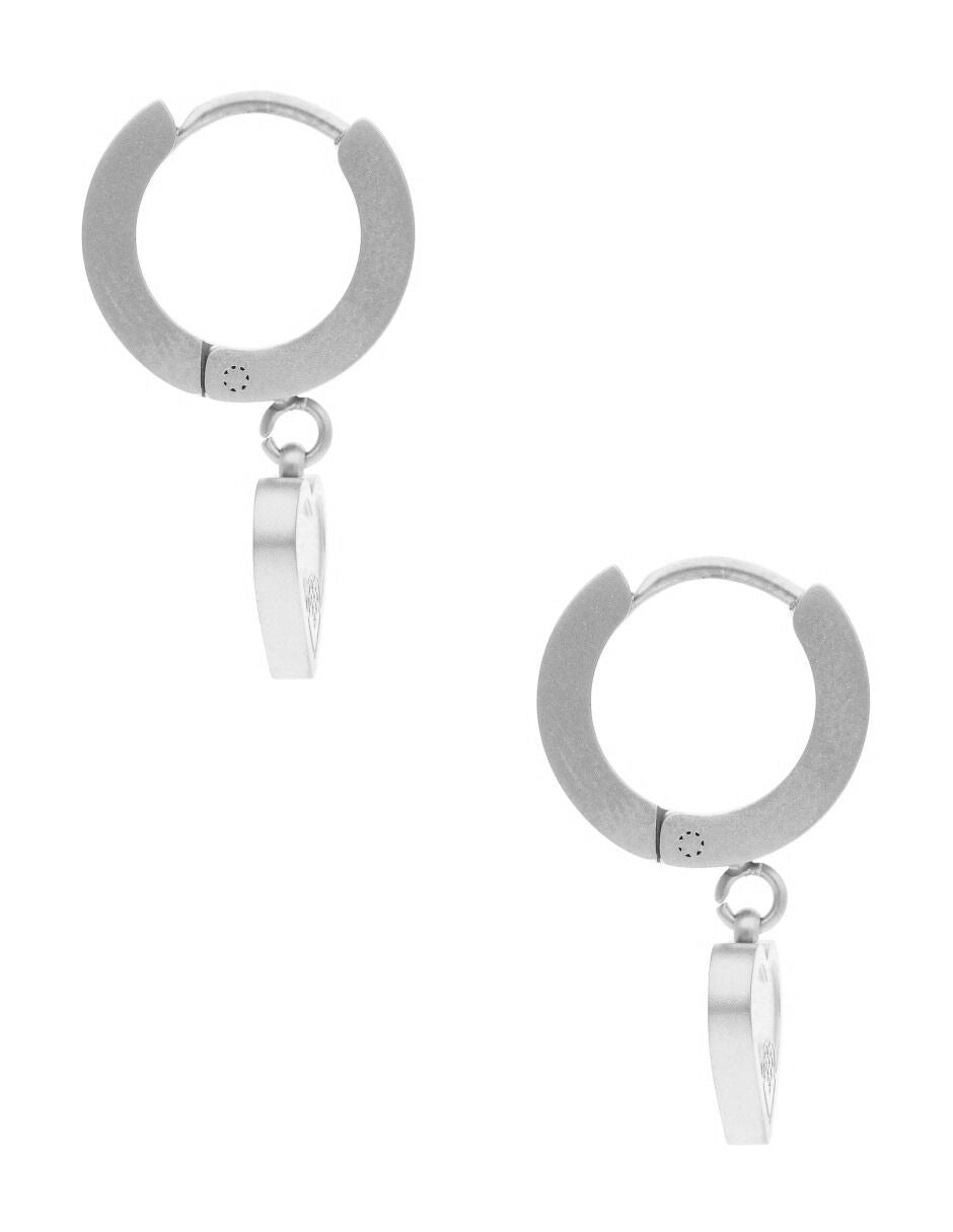 Huggie NUVI Corazon Colgante Plateado