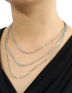 Cadenas Tres Piezas Plateado