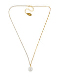 Collar Perlita Con Cadena Cristales