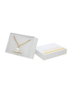 Collar Perlita Con Cadena Cristales