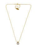 Collar Dije Piedrita Beigue Cuadrada
